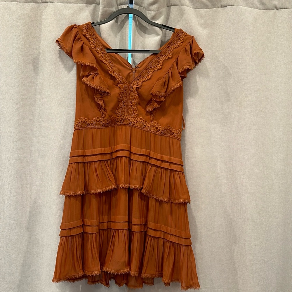 BCBCMaxAzria ruffled mini dress, size 12, brand new